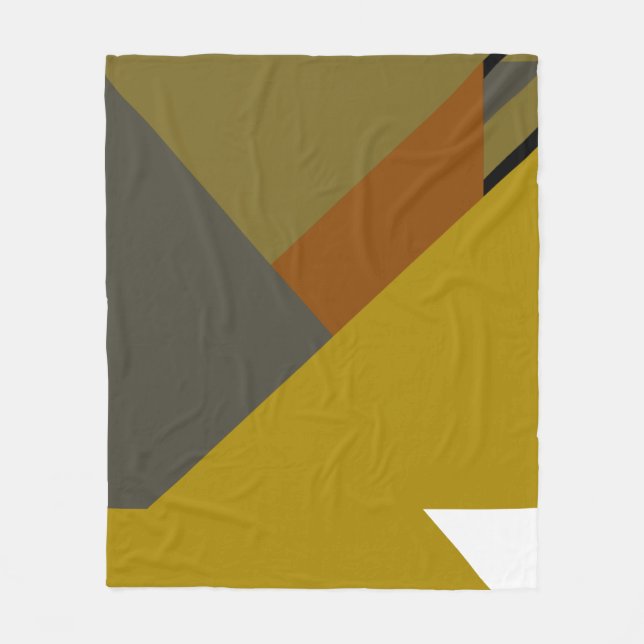 Geometric Harmony Fleece Blanket (Front)