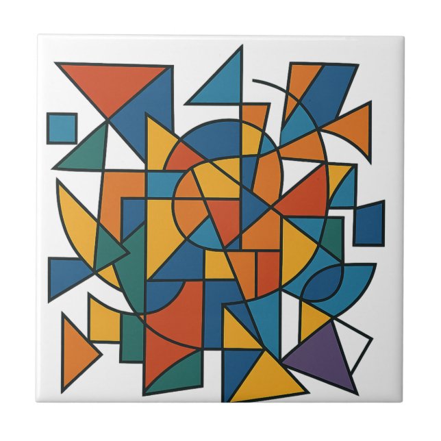 Geometric Harmony Tile (Front)