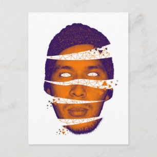 Geometric Head Postcard