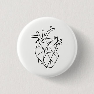 Geometric heart Button