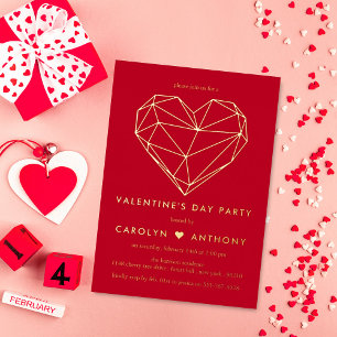 Geometric Heart Valentine's Day Party Real