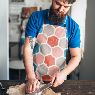 Geometric Hexagon Shapes  Apron