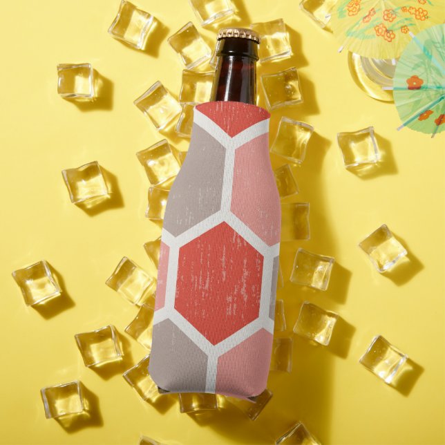 Geometric Hexagon Shapes  Bottle Cooler (In Situ Summer)