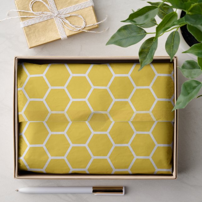 Geometric Honeycomb Lattice Pattern Tissue Paper (Gift)