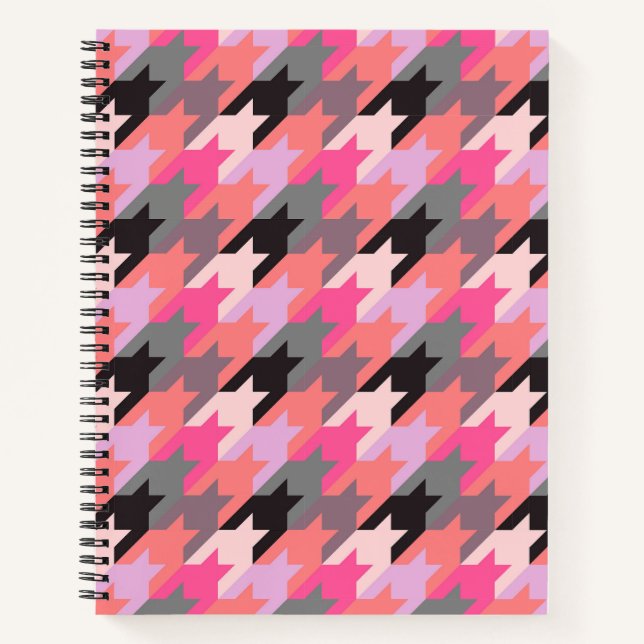 Geometric houndstooth notebook (Front)