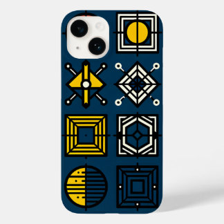 Geometric Icon Grid Phone Case