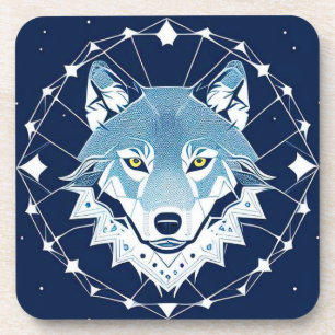 Geometric Illustration of a Wolf Coaster