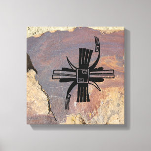 Geometric Image, mimbres Pottery Design Canvas Print
