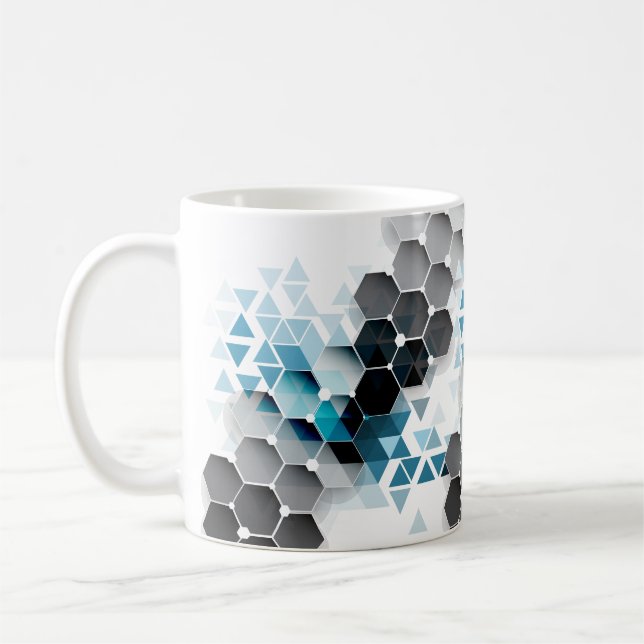 Geometric imagination  coffee mug (Left)