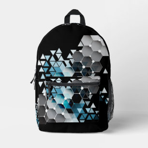 Geometric imagination printed backpack