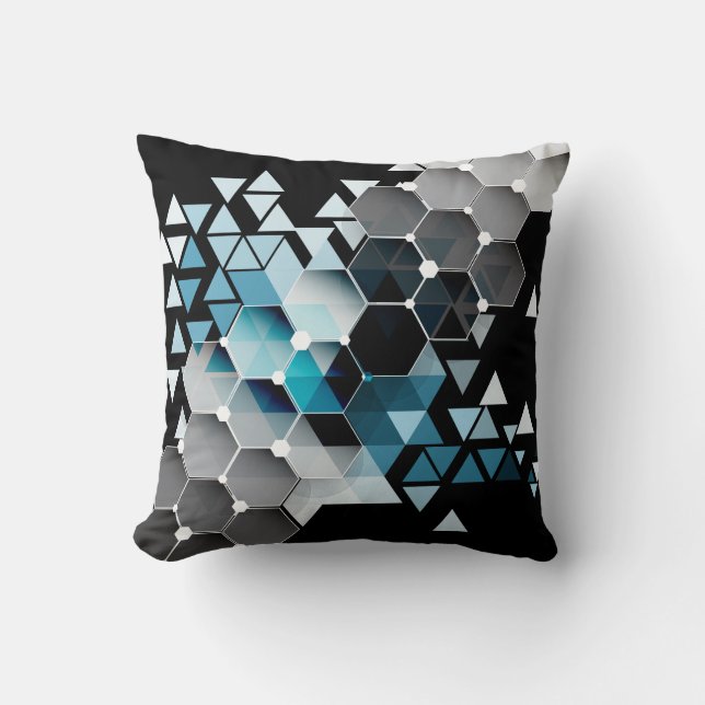 Geometric imagination  throw pillow (Front)
