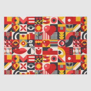 Geometric In Color Tissue Paper