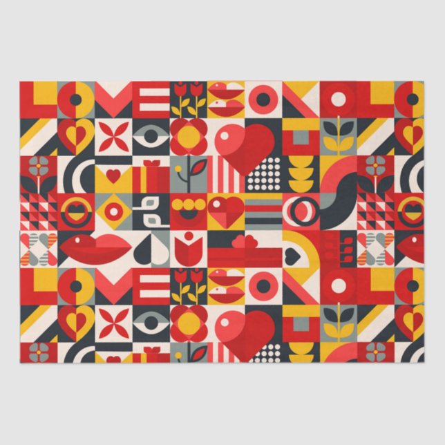 Geometric In Colour Tissue Paper (Front)