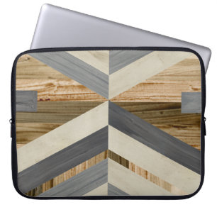 Geometric Inlay Laptop Sleeve