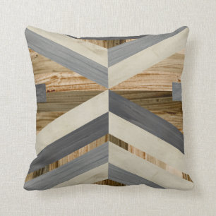Geometric Inlay Throw Pillow