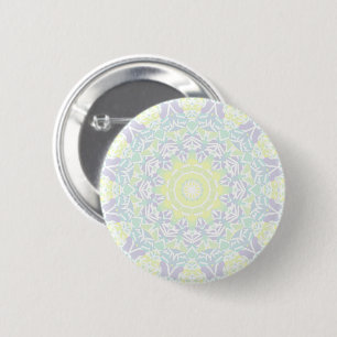 Geometric Intricate Colourful Boho Hippie Mandala 2 Inch Round Button