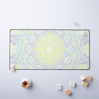 Geometric Intricate Colourful Boho Hippie Mandala Desk Mat