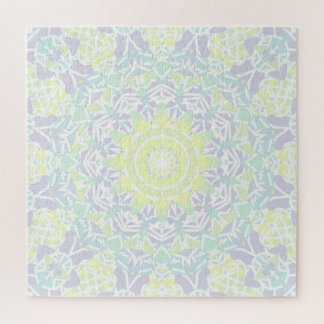 Geometric Intricate Colourful Boho Hippie Mandala Jigsaw Puzzle