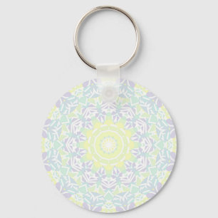 Geometric Intricate Colourful Boho Hippie Mandala  Keychain