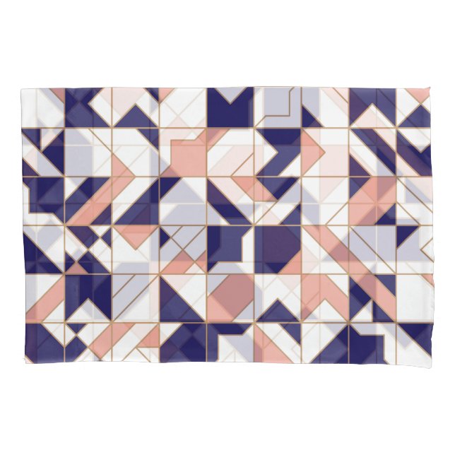 Geometric intricate, vintage modern, seamless patt pillowcase (Front)