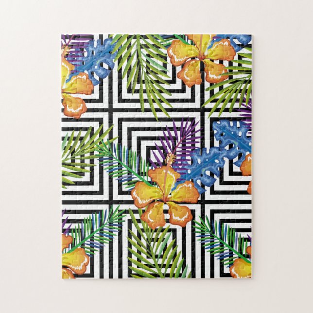 geometric jigsaw puzzle (Vertical)