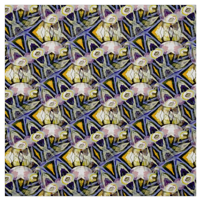 Geometric Kaleidoscope Abstract Fabric (Swatch)