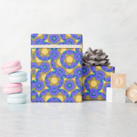  Geometric Kaleidoscopic Mandala Yellow and Purple