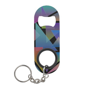 Geometric Keychain Bottle Opener