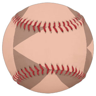 Geometric Large Triangles Mocha Mousse Dusty Pink Softball