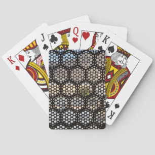 Geometric Lattice window, India Playing Cards