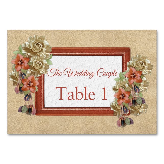 Geometric Leather & Suede Texture Art Table cards (Front)