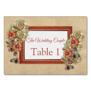 Geometric Leather & Suede Texture Art Table cards
