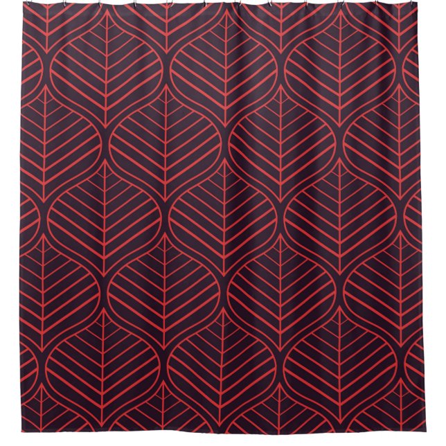 Geometric leaves seamless pattern. Abstract textur (Front)