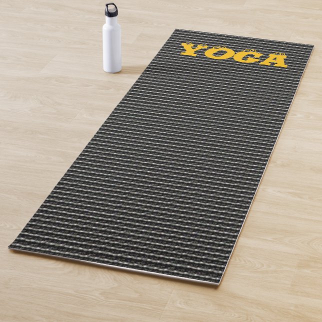 Geometric Line Pattern – Clean, Modern Repetition Yoga Mat (In Situ)