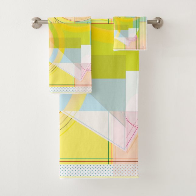 Geometric Line Shapes Towel (Insitu)