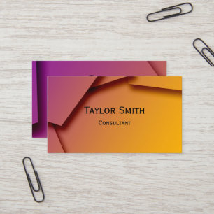 Geometric line trendy modern business card design