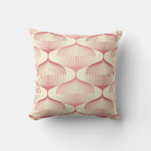 Geometric Lines: Abstract Seamless Background. Throw Pillow