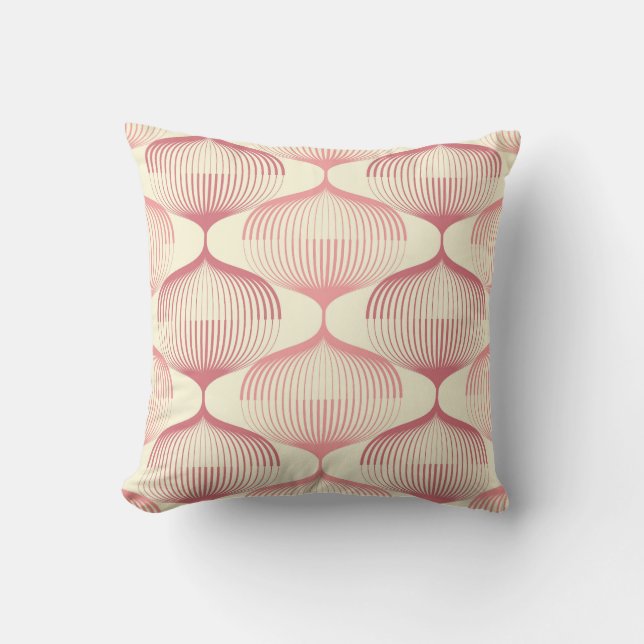 Geometric Lines: Abstract Seamless Background. Throw Pillow (Front)
