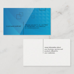 Geometric Lines and Squares Business Card