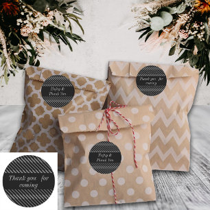 Geometric Lines Black Custom Text Labels Stickers