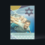 Geometric Lines Blue Star of David Photo Hanukkah Holiday Card<br><div class="desc">Designed by fat*fa*tin. Easy to customize with your own text,  photo or image. For custom requests,  please contact fat*fa*tin directly. Custom charges apply.

www.zazzle.com/fat_fa_tin
www.zazzle.com/color_therapy
www.zazzle.com/fatfatin_blue_knot
www.zazzle.com/fatfatin_red_knot
www.zazzle.com/fatfatin_mini_me
www.zazzle.com/fatfatin_box
www.zazzle.com/fatfatin_design
www.zazzle.com/fatfatin_ink</div>