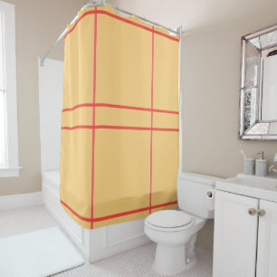 Geometric Lines Yellow Peach