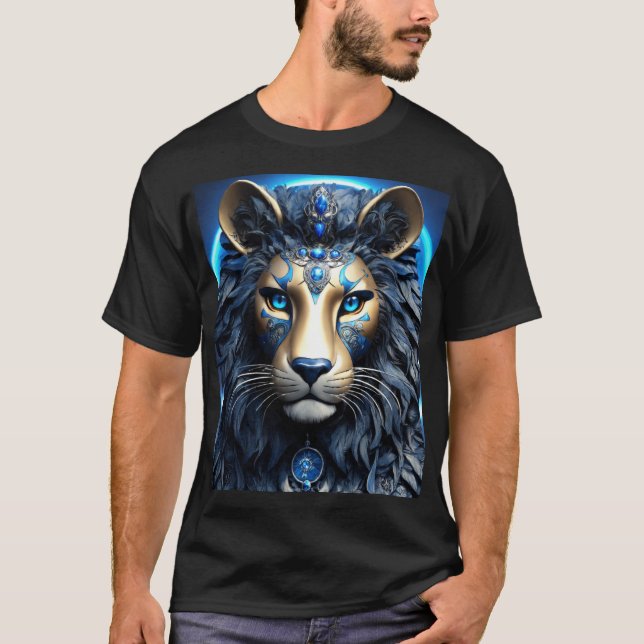 Geometric Lion Conservation Tee Collection (Front)
