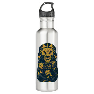 Geometric Lion Dad with Cubs Best Dad 710 Ml Water Bottle