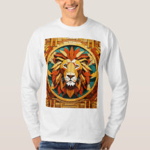  Geometric Lion Mandala T-Shirt Designs  Des