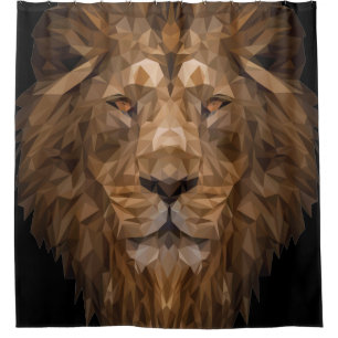 Geometric Lion Portrait