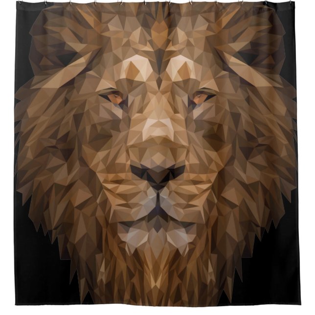 Geometric Lion Portrait (Front)