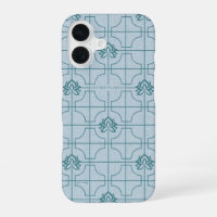 Geometric Lotus Grid Pattern - The White Lotus