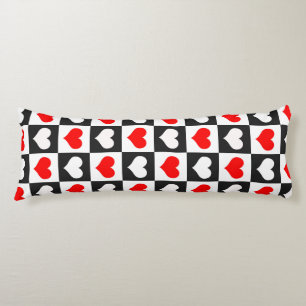 Geometric Love Heart Pattern Design  Body Pillow
