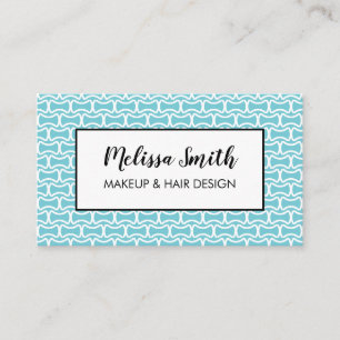 Geometric Makeup Artist Hair Salon Business Card